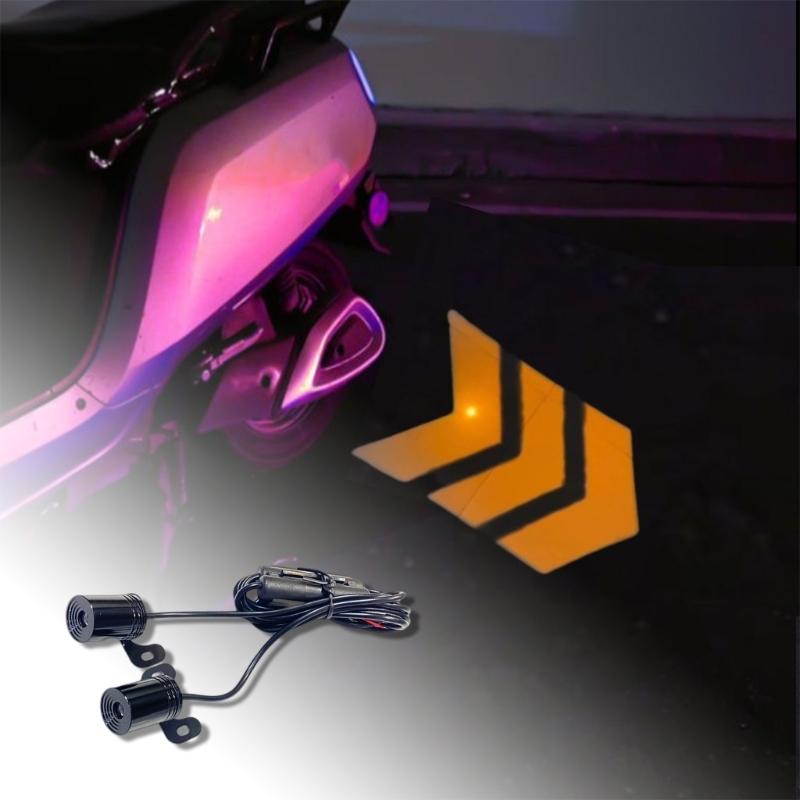 Motorrad LED Unterboden Projektionslicht 2 Stück Geeignet für auffällige und sichere Nachtfahrten Verbessert das Aussehen Ihres Motorrads