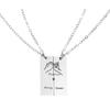 Forever Lover Heartshaped Stainless Steel Alphabet Necklace For Couples Valentine Gift