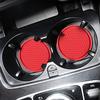 CGEAMDY 4 Pack Car Cup Holder Coasters, 7cm Anti-Slip Silicone Automatic Insert Cup Coasters for Men and Women Interior Accessories (Red)