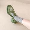 Fashion Platform Thick Heel British Style Retro Shoes Women's Embroidered High Heels Loafers Round Head Single Shoes Mary Jane Pumps