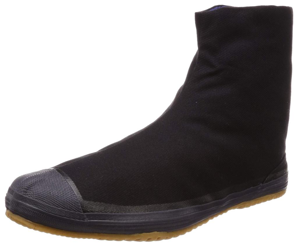 Moonstar Men's/Women's Lightweight Round Toe Tabi Socks (5-Ply Seam), Durable, Black, Size 26.5 cm, 2E