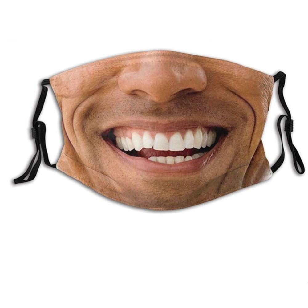 

Breathable Funny Printed Mask Personality Party Cosplay Mask 3D Three-dimensional Mask Hiking Style 14