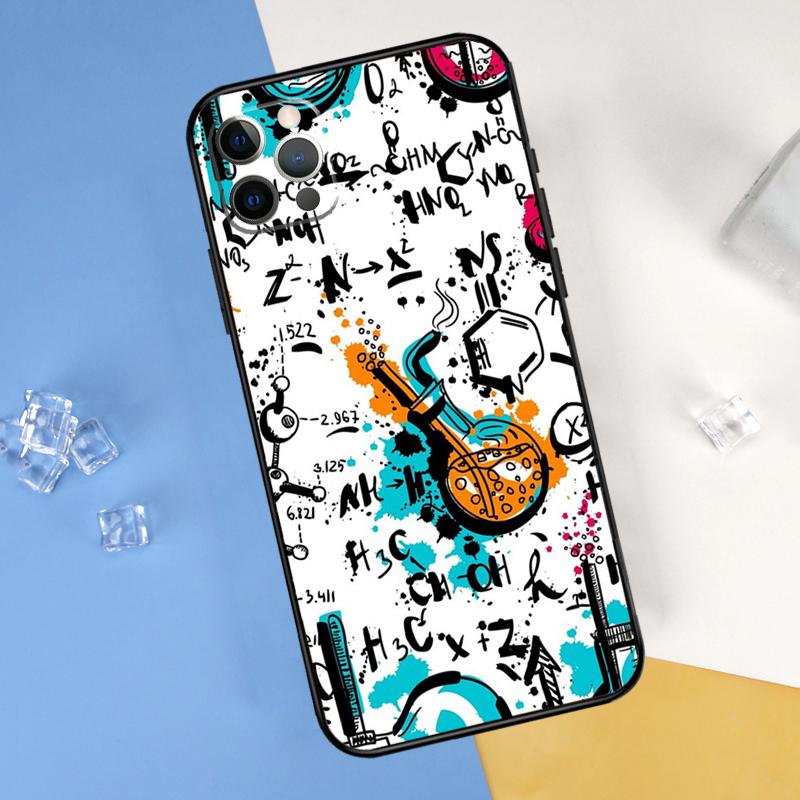 

Biology and Chemistry Phone Case For iPhone 16 Pro Max 12 13 Mini 11 14 15 Pro Max XR 16 15 Plus 16e Cover Shell iPhone 15Pro MAX