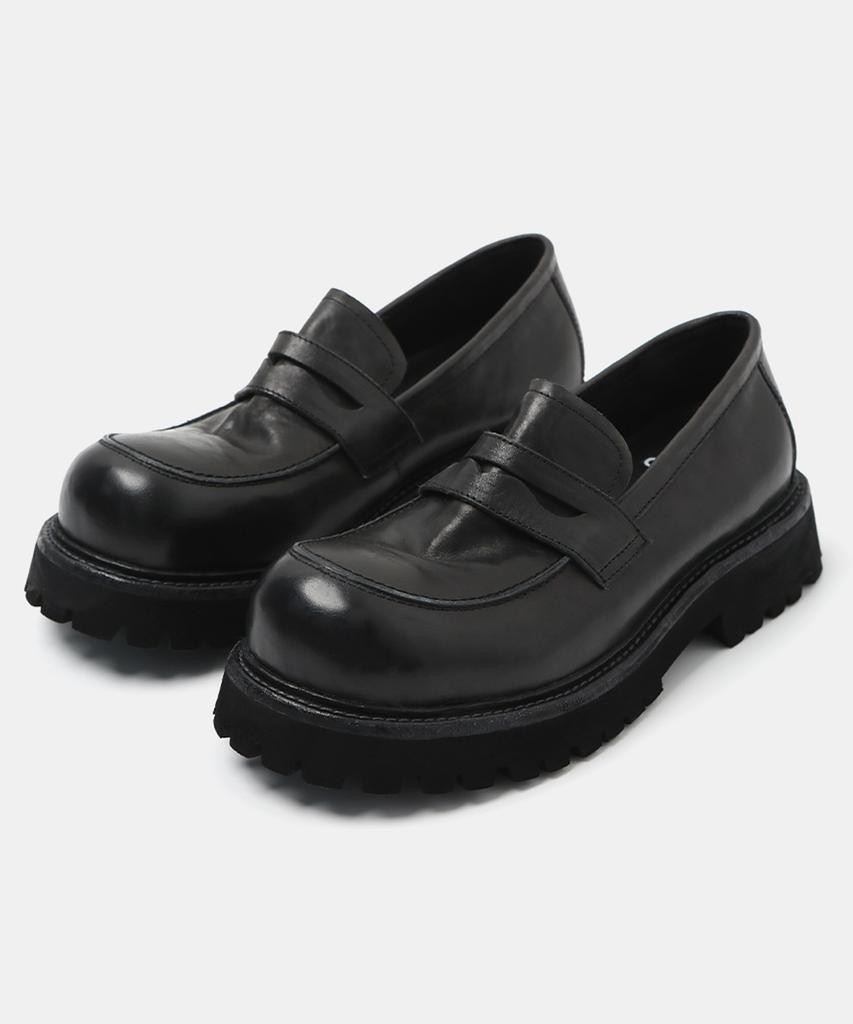 Wetheroad Wtrd2620 Hannibal Tumble Wash Heavy Loafers Black