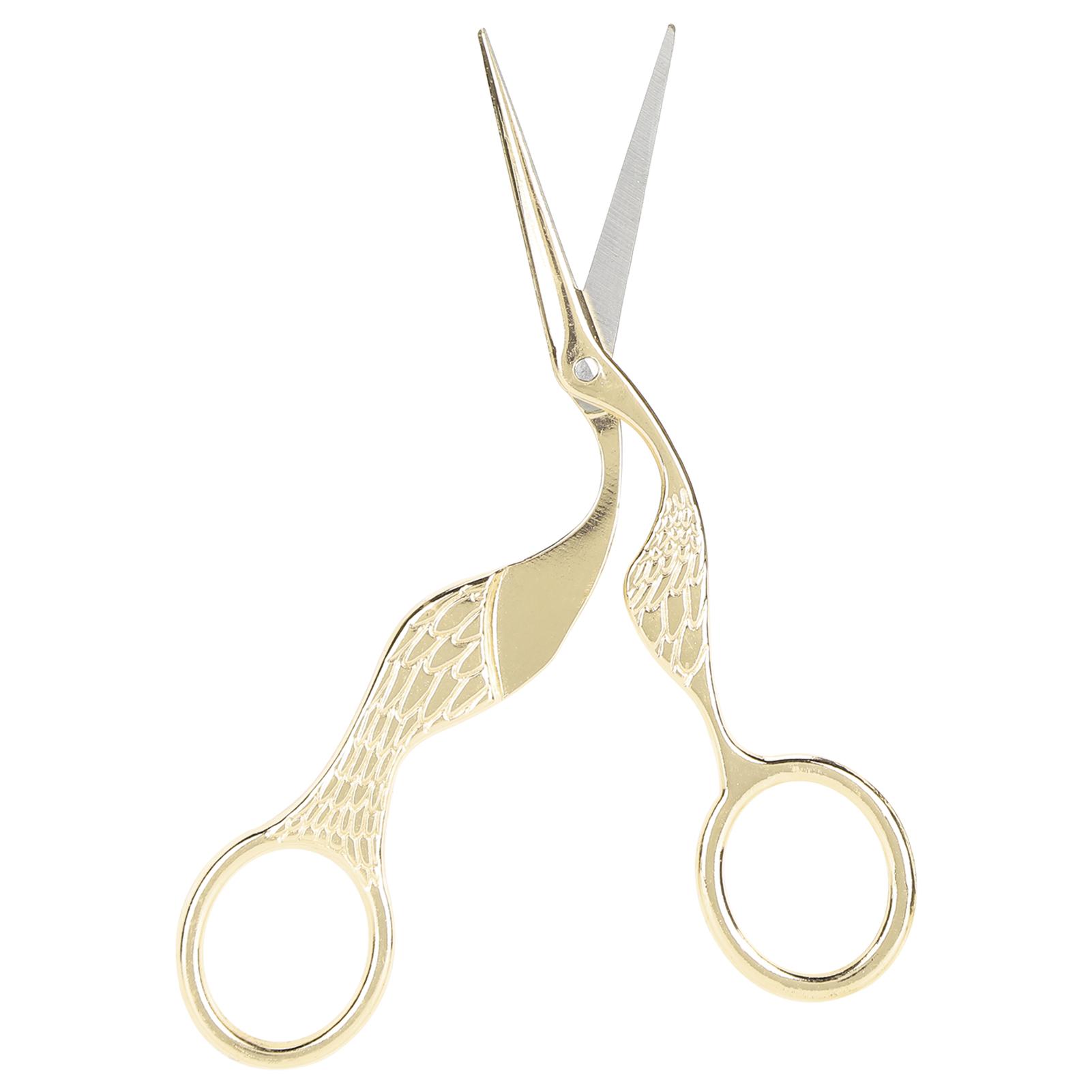 

Vintage Craft Scissors Bird Shape Stainless Steel Sharp Tip Sewing Embroidery ScissorsGold золотий