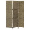 3 Panel Brown Room Divider 116 * 160 cm Wicker (Water Hyacinth)