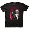 Ripple Junction Death Note Adult Unisex Ryuk & Light Contrast Red Light Weight 100% Cotton Crew T-Shirt