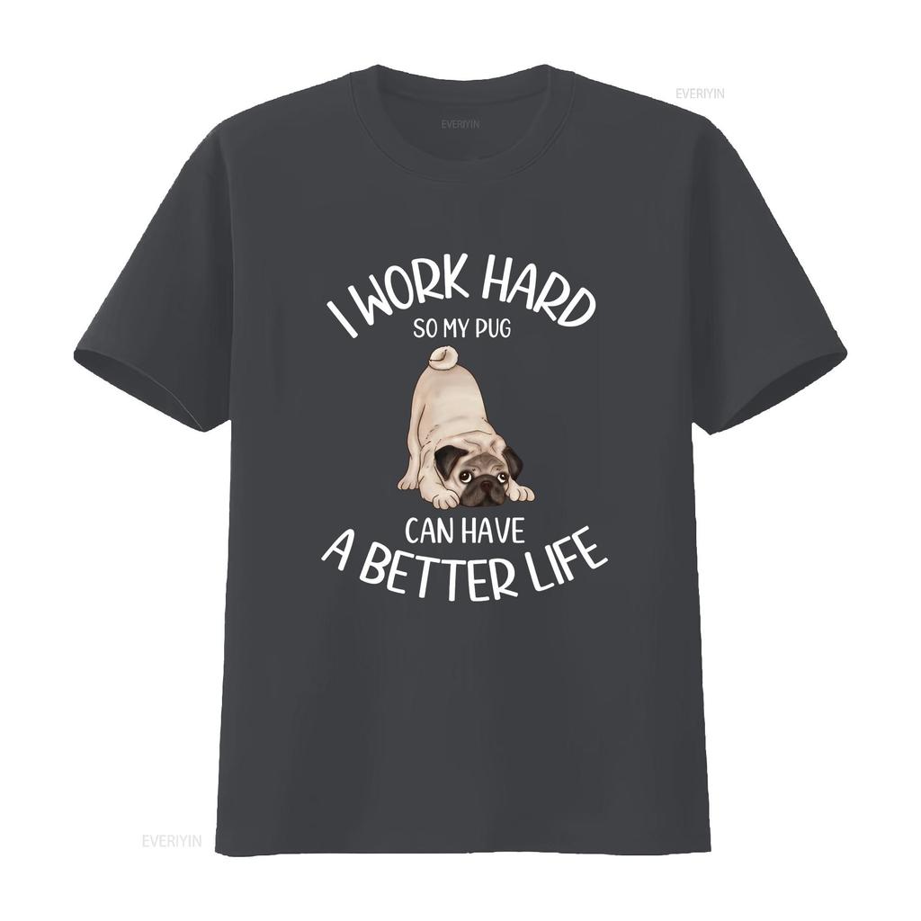 Pug T Shirt Funny Mom Owner GifT for Dog Lover vintage Washed Stylish fashion Versatile Breathable Comfortable designer clothes