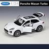 Welly 1/24 Porsche Macan Turbo SUV Alloy Car Model Diecasts Metal Toys Vehicles High Simulation Collection Series Childrens Gift