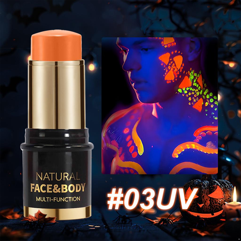 Set Creioane Machiaj de Față Fosforescente în Întuneric Kit Vopsea de Corp Neon UV Machiaj Fluorescent de Halloween pentru Adulți Copii Petrecere Cosplay Carnaval Mardi Gras