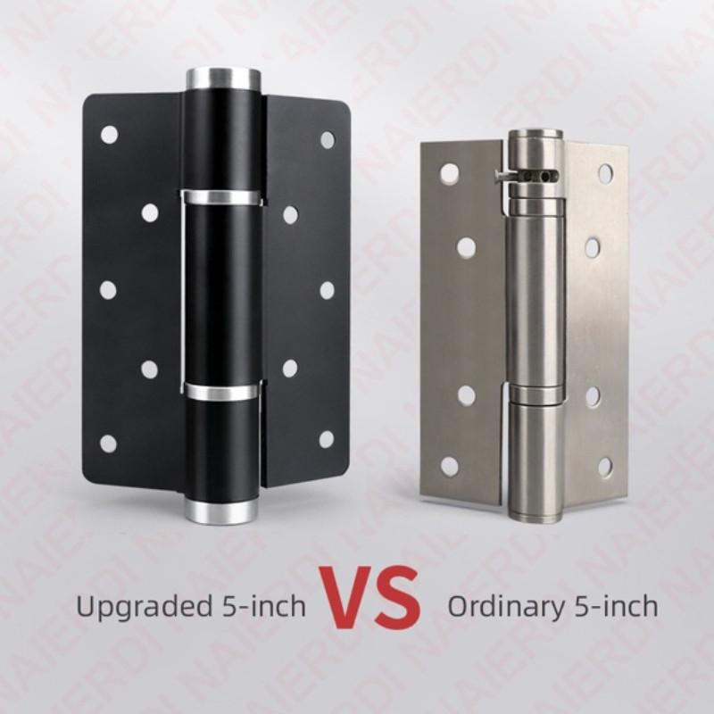 2 Pieces Soft Closing Door Hinge Automatic 90° Positioning Hydraulic Door Closer 5 Inch Adjustable Door Closer Hardware