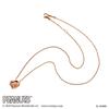 Snoopy PEANUTS Necklace 925 Silver Surgical Stainless Steel Pink Gold Coating Heart [White Clover] PNT-N002PG