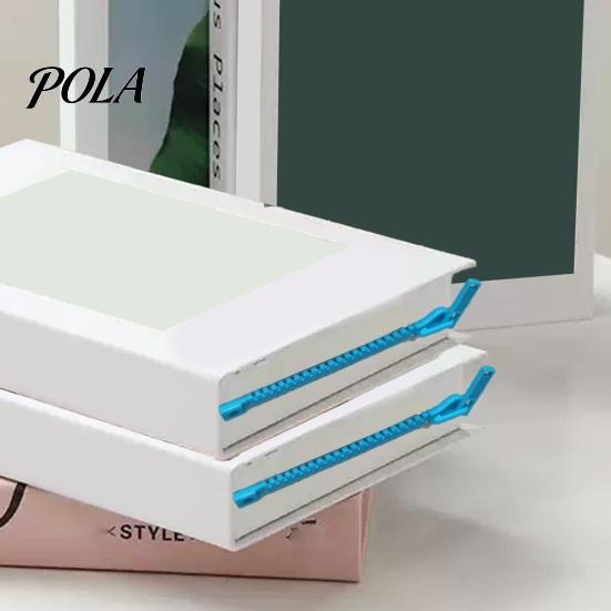 Plastic Book Marker Long Zipper Bookmark for Thick Book, 3D Accessory Page Reading Men & Women, Durable