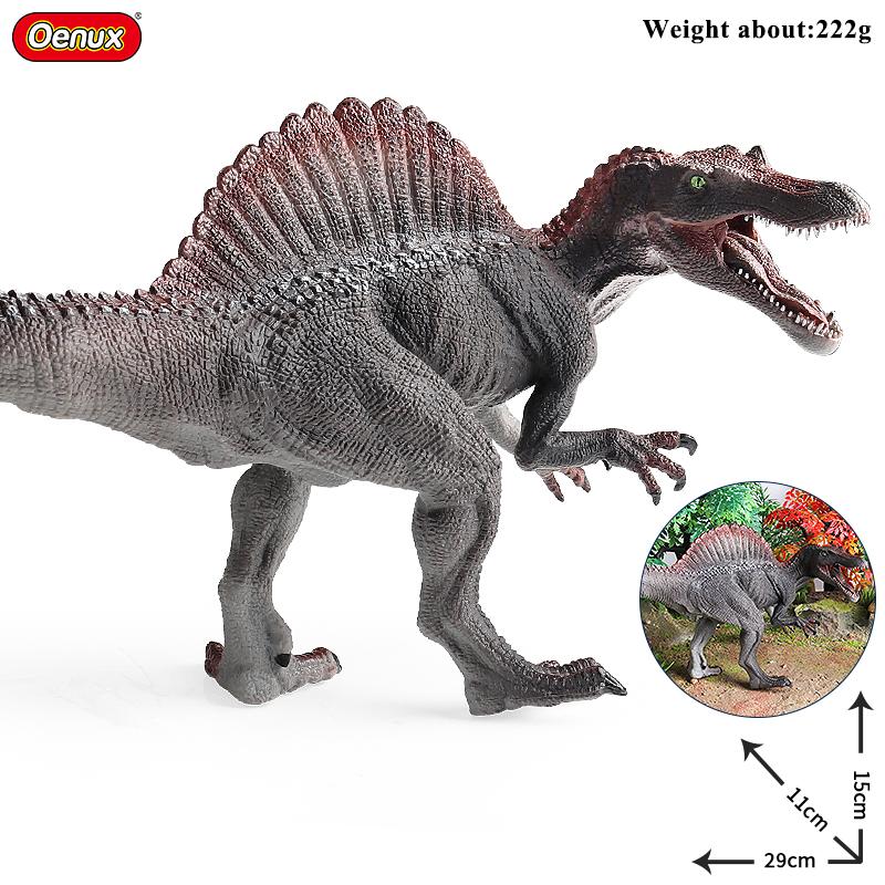 Oenux Jurassic Dinosaurus Indominus Rex Mosasaurus Saichania Dilophosauridae Spinosaurus Modell Actionfigurer Samling Leke for Barn