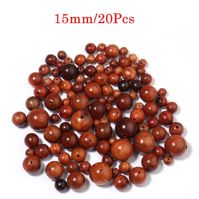 20-100Pcs Natural Cylindrical Wood Beads For Bracelets Making Spacer Round Wooden Beads DIY Handmade Necklace Charm Accessories
