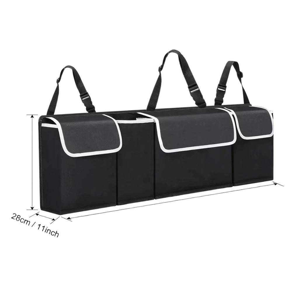 Versatile Oxford Cloth Car Trunk Storage Bag Rear Seat Back Hanging Vehicle Organizer Box for Automobile Interior