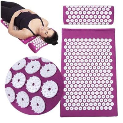 Rutschfestes Massagekissen, Akupressur-Massagematten-Set, Spike-Fitness-Pilates, Stressabbau, Rückenschmerzen-Applikator, Kuznetsov