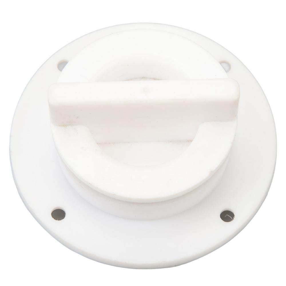 White Transom Drain Plug Nylon Scupper Drain Valve Boat Drain Plug Kit  Marine Drainage