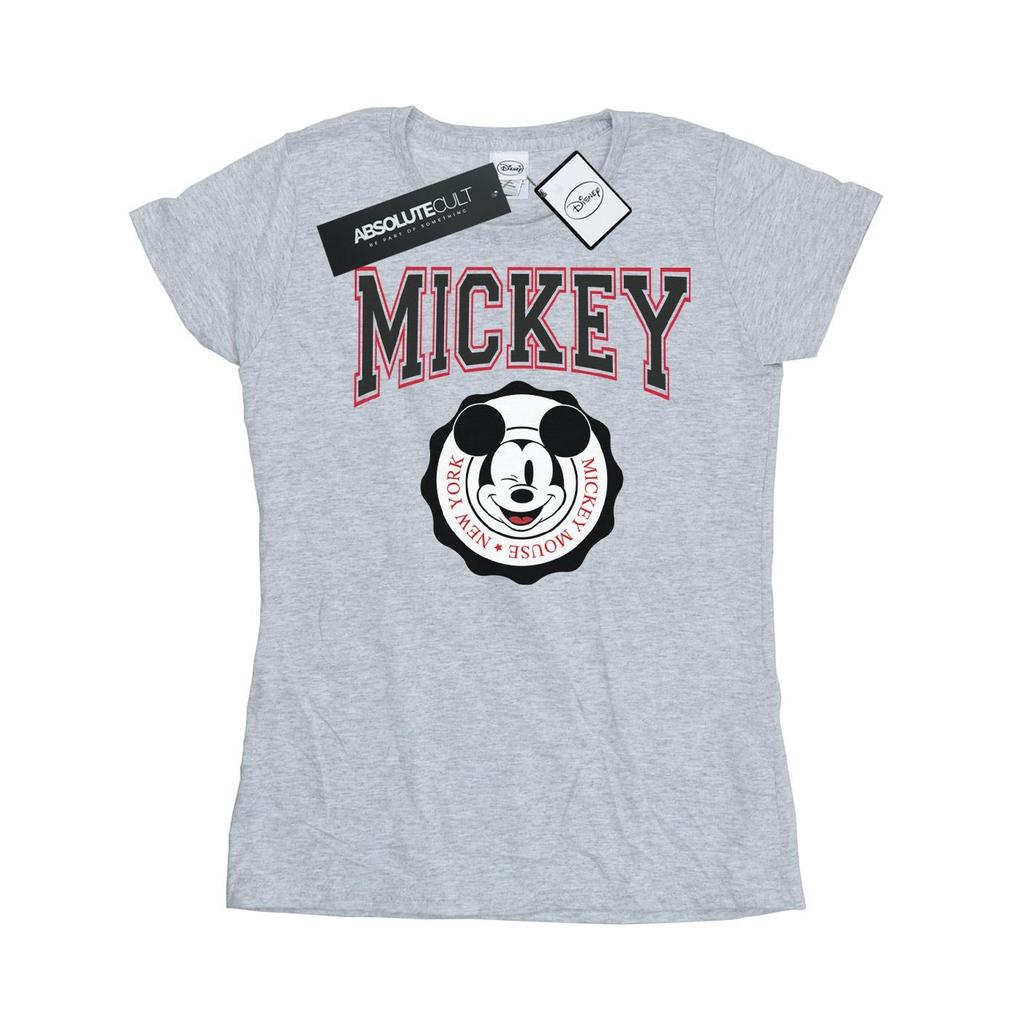 Disney Womens/Ladies Mickey Mouse New York Seal Cotton T-Shirt