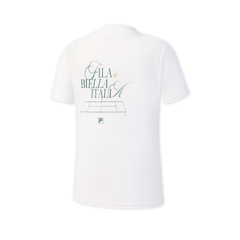 Fila Tennis Fashion Minimalist Classic Sports Tennis Versatile Comfortable Moisture-Wicking Loose Short Sleeve T-Shirt Women tops A11W623108FWT