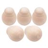 Unfinished Wood Crafts Wooden Blank Dolls Diy Unfinished Dolls Handcraft Supplies Smooth Surface Durable Wood 4.80X3.70X3.70CM 5Pcs