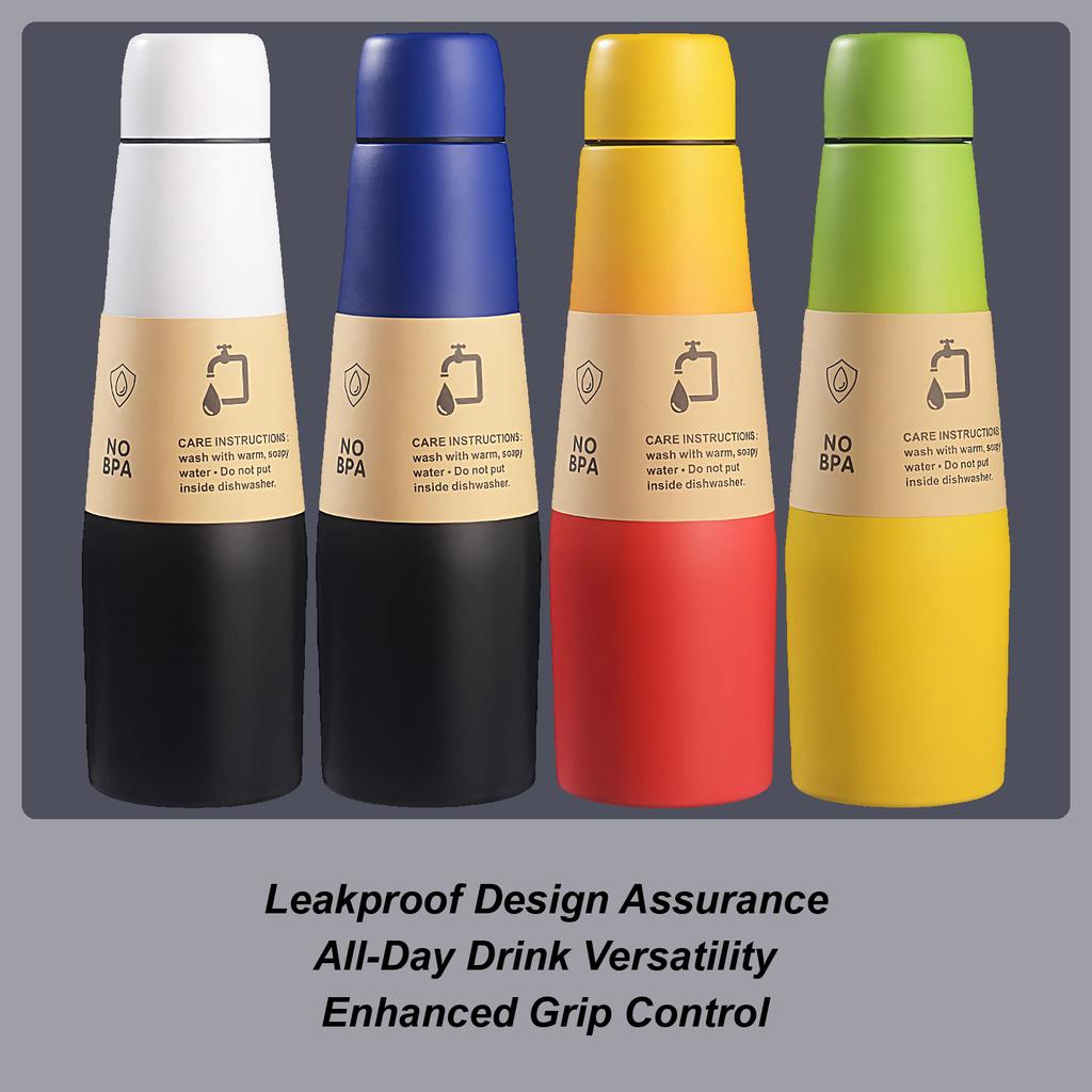 532ml Stainless Steel Water Bottles Vacuum Insulated Bottle Water Tumbler Leak Proof Tumbler Large Jug Drinking Cups