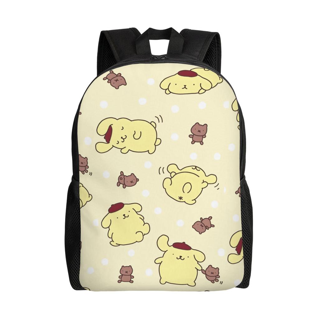 P-Pompompurines Laptop Backpack Men Women Basic Bookbag for School College Students Dog Cartoon Bags