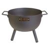 IMEX EL ZORRO Rund grillbord med sinkbelagt grillrist, svart, 30 x 28 x 40 cm - 71426.0