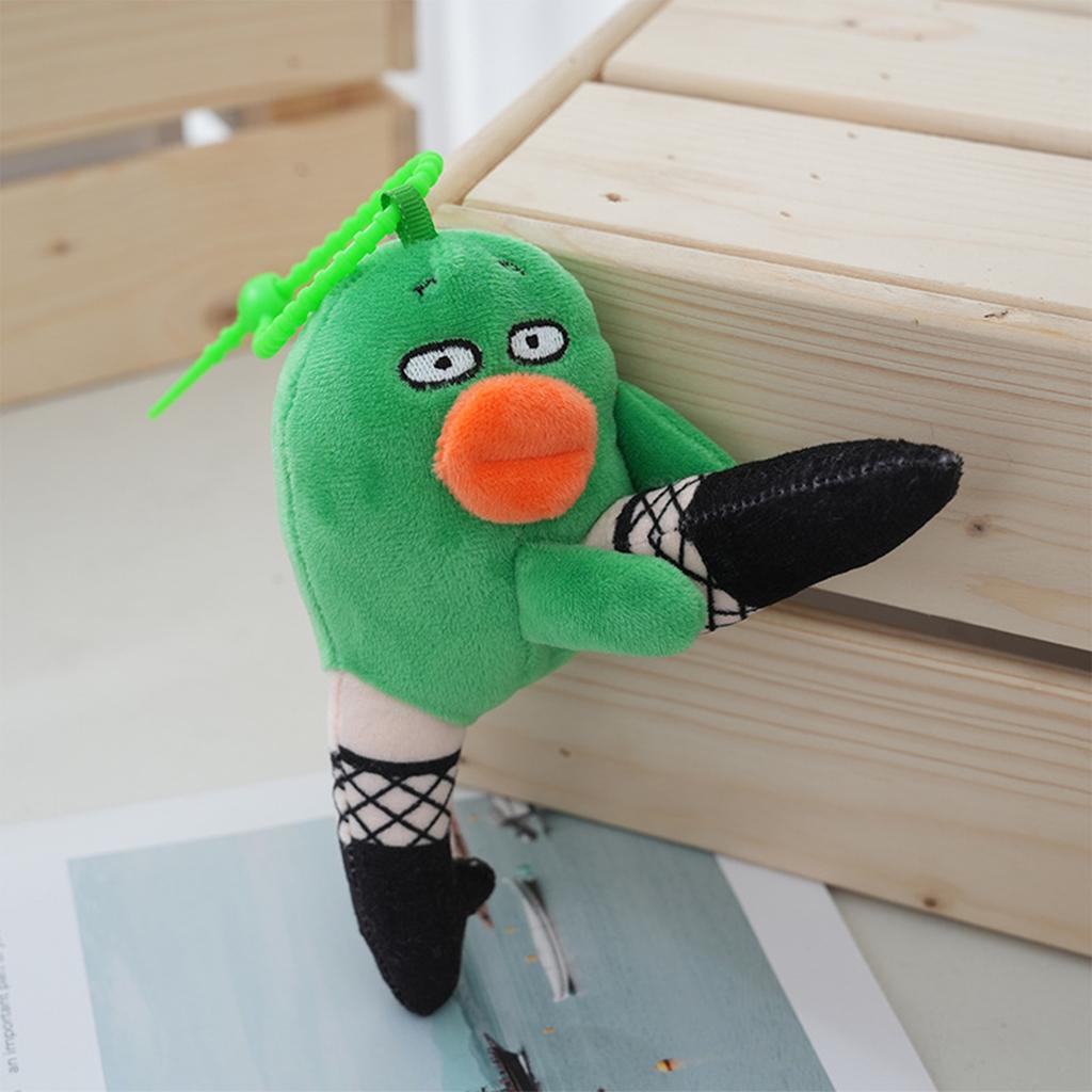 Funny Sausage Mouth Doll Keychain Cuteness Animal Plush Key Rings Decorative Key Accessory for Car Bag Decorating