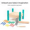Montessori Wooden Style Hammering Toy For Kids Preschool Play And Learning