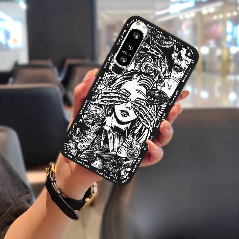 Back Cover Graffiti Phone Case For Sony Xperia5 IV Soft case Durable TPU Anti-knock Phone Pouch Fashion Design Full wrap