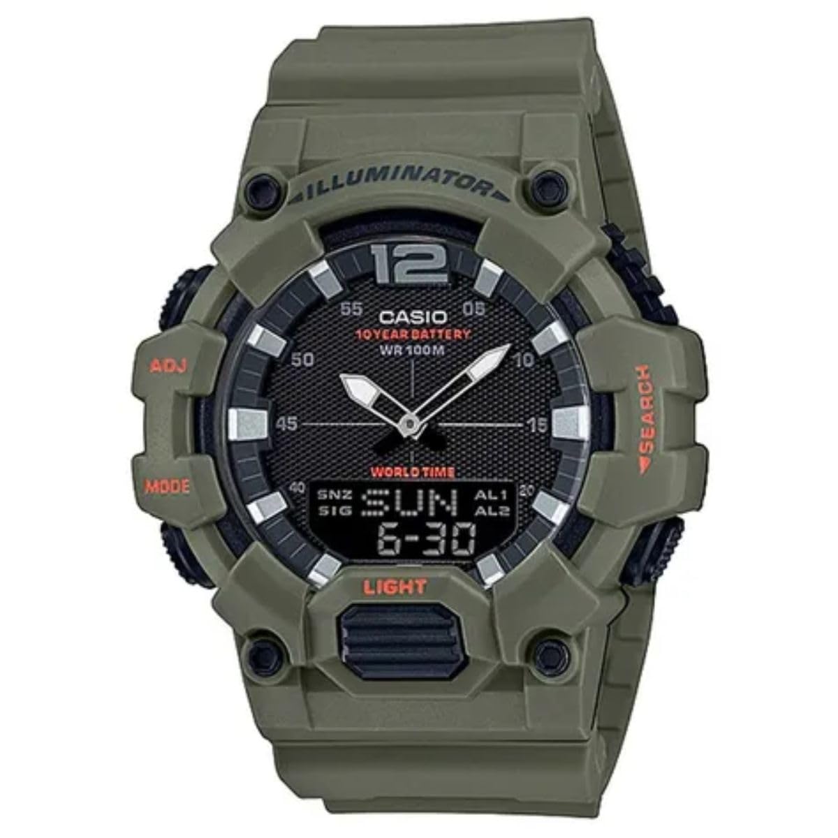 

Casio Зеленые мужские часы, HDC-700-3A2VDF, Круглогодичные