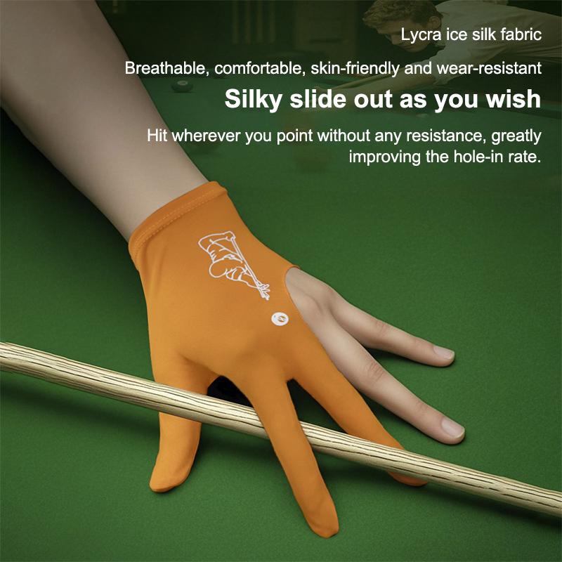 1 Pezzo Guanto di Alta Qualità per Stecca da Snooker e Biliardo Mano Sinistra Aperto Tre Dita Accessorio Accessori Fitness Per Uomini e Donne