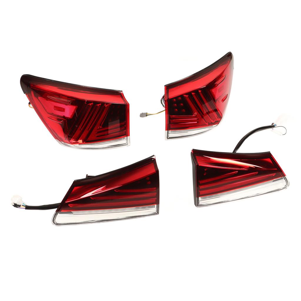 1 Pair Car LED Tail Lights Left Right Dynamic Turn Signal Rear Brake Lamps Fit For IS250 IS350 XE20 2006 to 2013