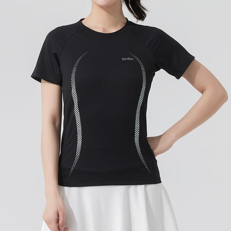 Lanbu Women s Round Neck Short Sleeve T-Shirt S