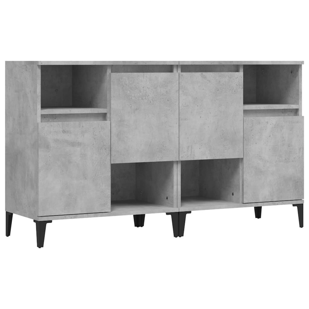 Sideboards 2 pcs Concrete Grey 60 x 35 x 70 cm Particleboard