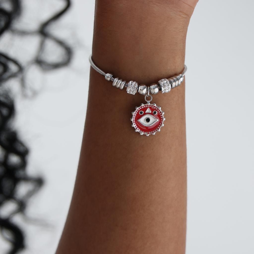 Chinesischer Antikstil Zirkon Armband Wasserdichtes und Nicht verblassendes Armband Nischenpersönlichkeit Retro Übertriebenes Anhängerarmband