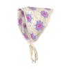Fashion Knitted Headscarf Hat French Pastoral Style Triangle Headband Handmade Crochet Headband Towel Little Flower Headscarf