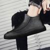 Schwarze Herren Stiefeletten Luxus Designer Herrenstiefel Plateau Reißverschluss High-Top Freizeitschuhe Vielseitige Bequeme Lederschuhe Neu