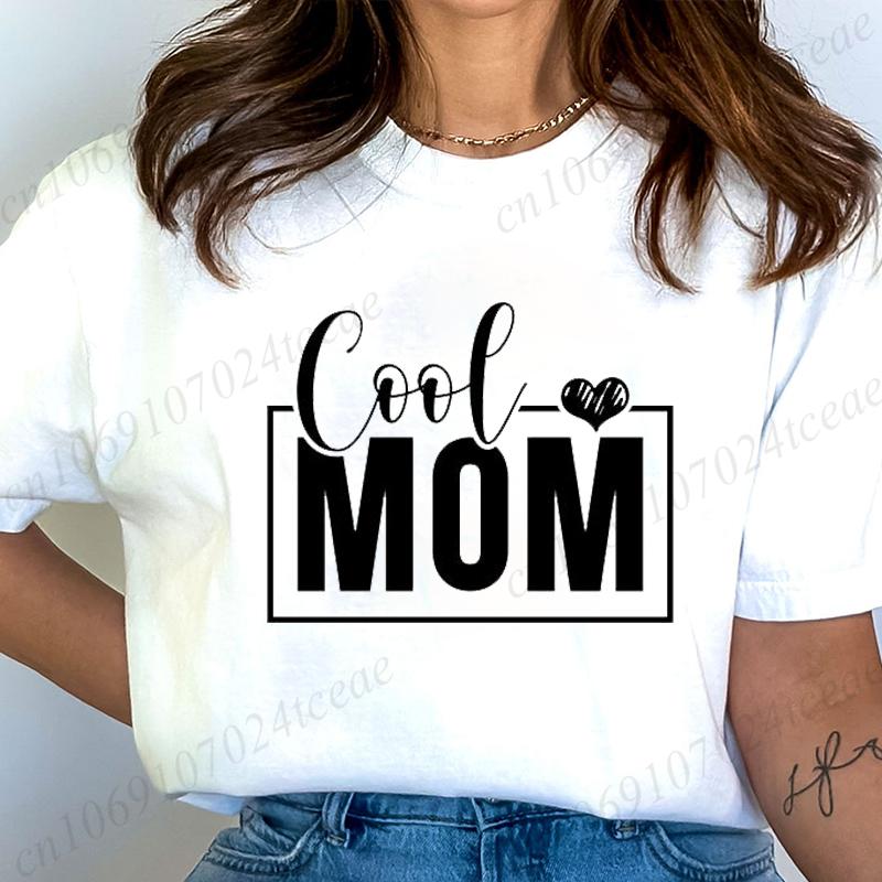 Women Fashion T Shirt Mom Life Print Funny Tops Womens Casual TShirt Tops blessed mama Tee mom of boys Aesthetic Mom Clothes