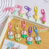 Resin Tulip Keychain Pendant Flower Girl Heart Cute Bag Ornament Headphone Key Case Decoration