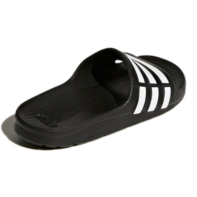 (GS) Adidas Duramo Slides 'Black White' Kids' G06799