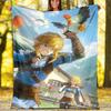 1pc Game Zelda Theme Blanket - Digital Print, Polyester, Cozy for All Seasons, Perfect for Outdoor, and Travel