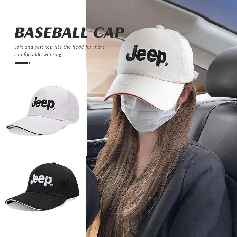 JEEP Embroidered Baseball Hat Car Outdoor Casual Cap For Jeep Grand Cherokee Wrangler JK Gladiator Compass Renegade Patriot Libe AKU1
