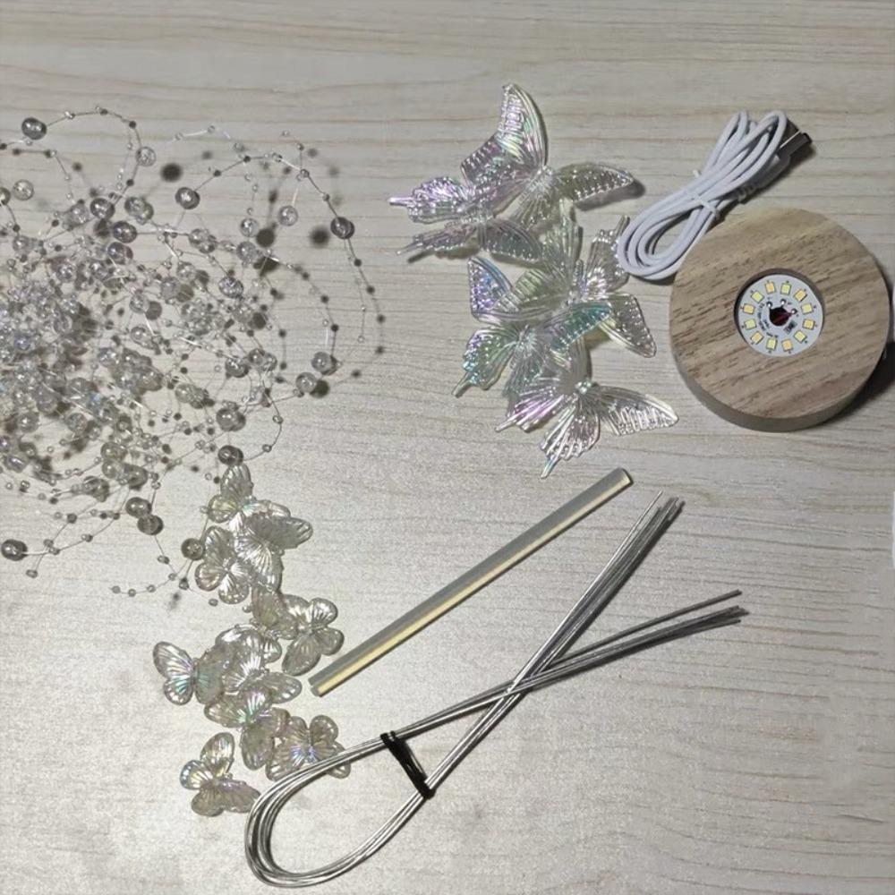 Handmade Butterfly Night Light DIY Reading Lamp Desktop Decorative Lamp  Boyfriend and Girlfriend