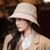 British Retro Versatile Plaid Fisherman Hat for Women In Autumn and Winter Casual Face Showing Small Basin Hat Outdoor Windproof and Warm Hat