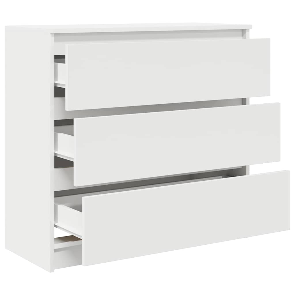 Sideboard in White 80 x 35 x 76 cm Engineered Wood
