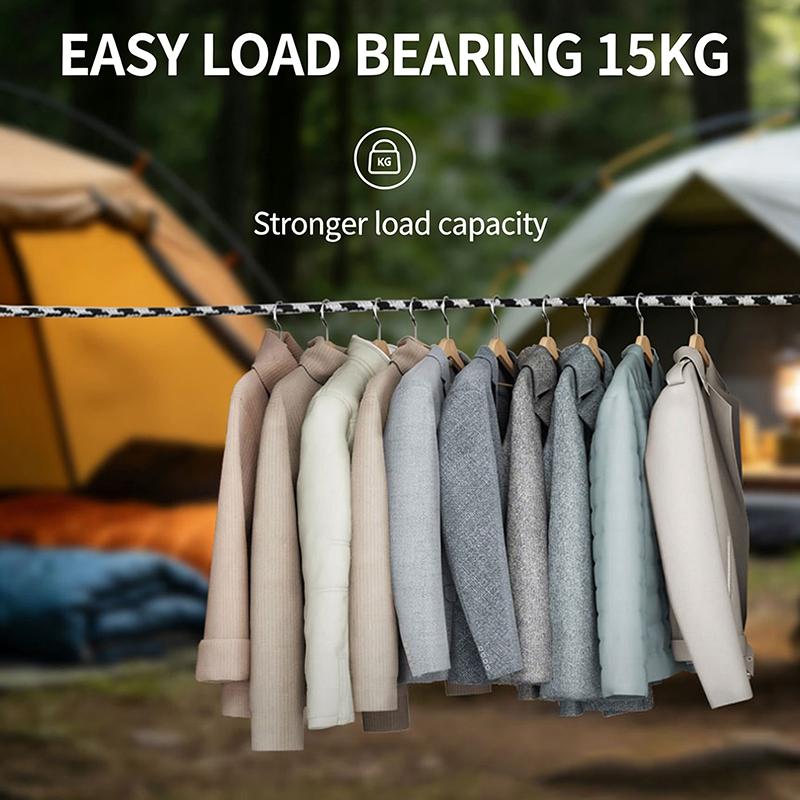 New Portable 8M Retractable Clothesline Hand-Cranked Extendable Drying Rack Outdoor Travel Laundry For Camping Hiking Tools