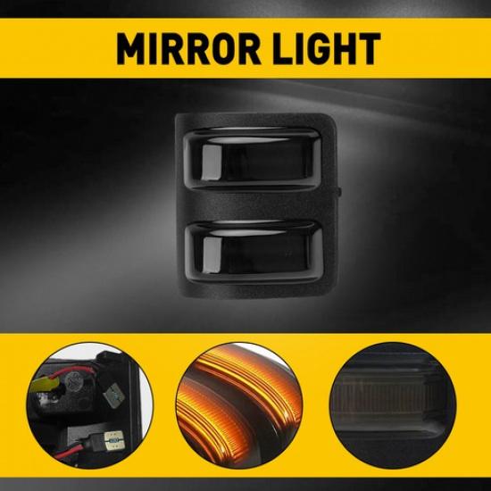 2x For 2008-2016 Ford F-250 F-350 F-450 F-550 LED Side Mirror Turn Signal Light