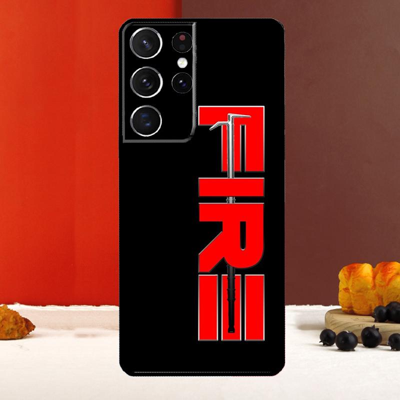 

Firefighter Fire Department Fireman Cover For Samsung Galaxy S25 S24 S23 S22 S21 S20 Ultra S9 S10 Plus S23 FE S24 FE Phone Case Galaxy S25